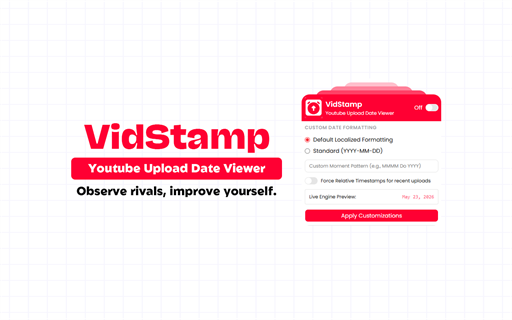 VidStamp - Youtube Upload Date Viewer