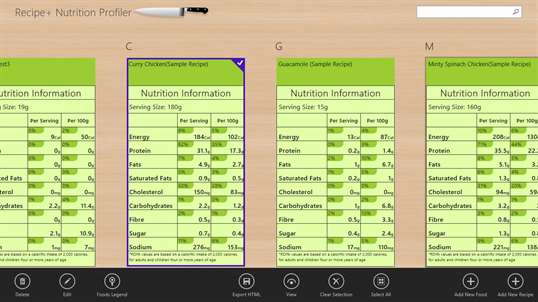 Recipe+ Nutrition Profiler screenshot 7