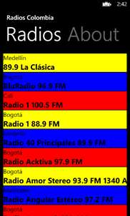 Radios Colombia screenshot 1