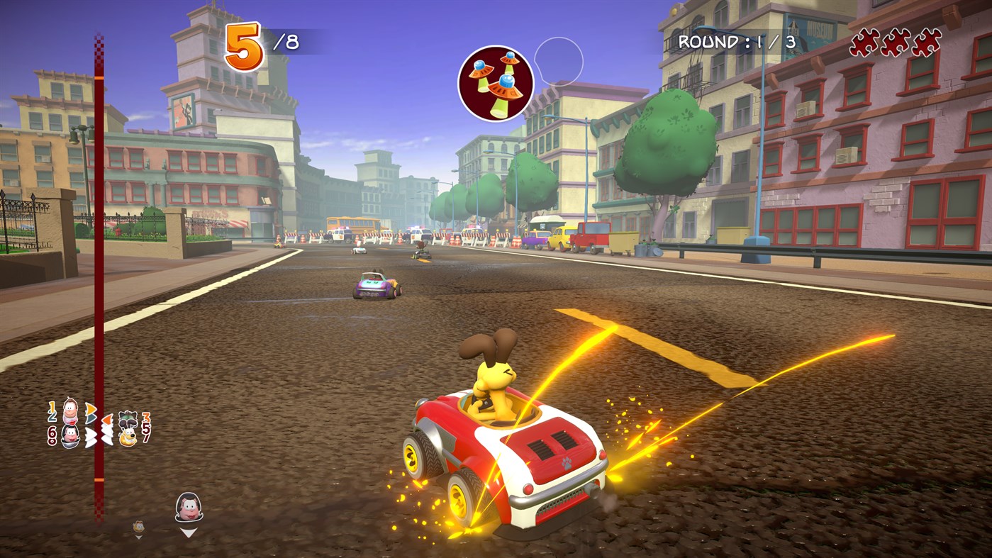 #3. Garfield Kart Furious Racing (Windows) Av: Anuman Interactive SA