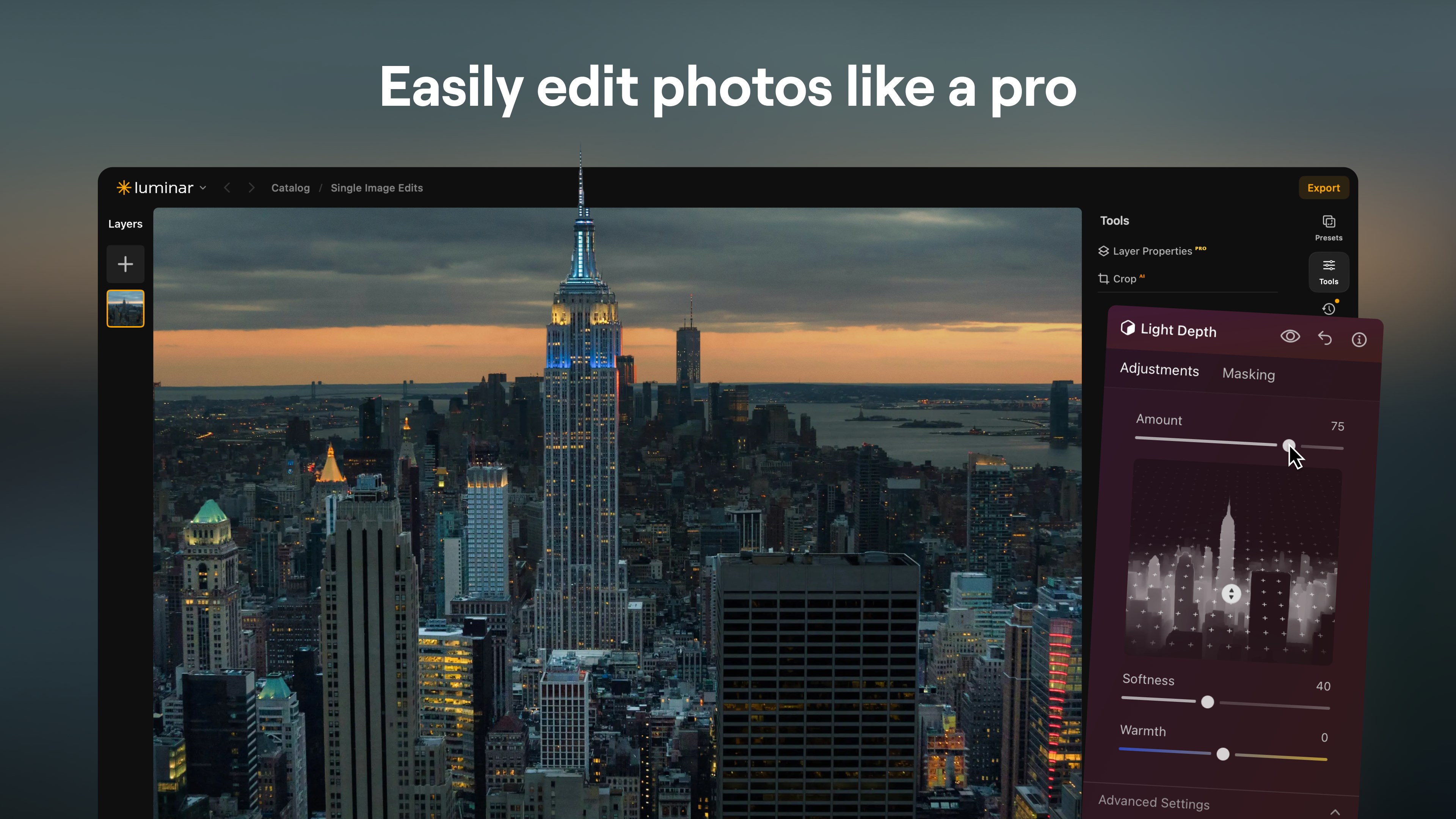 Luminar - AI Photo Editor screenshot