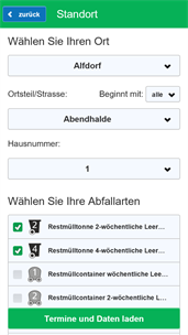 Abfallwirtschaft Rems-Murr AöR Abfall-App screenshot 2