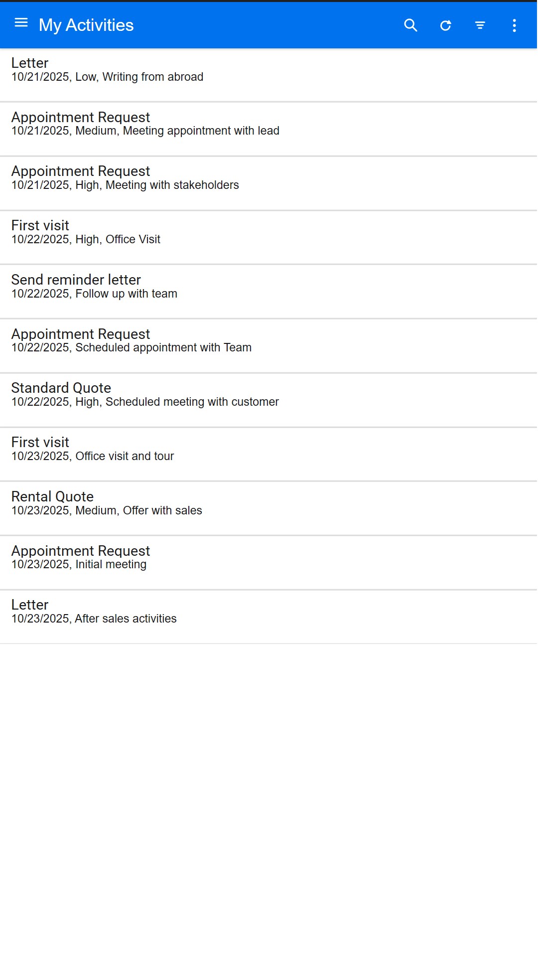 Infor M3 CLM Cloud screenshot