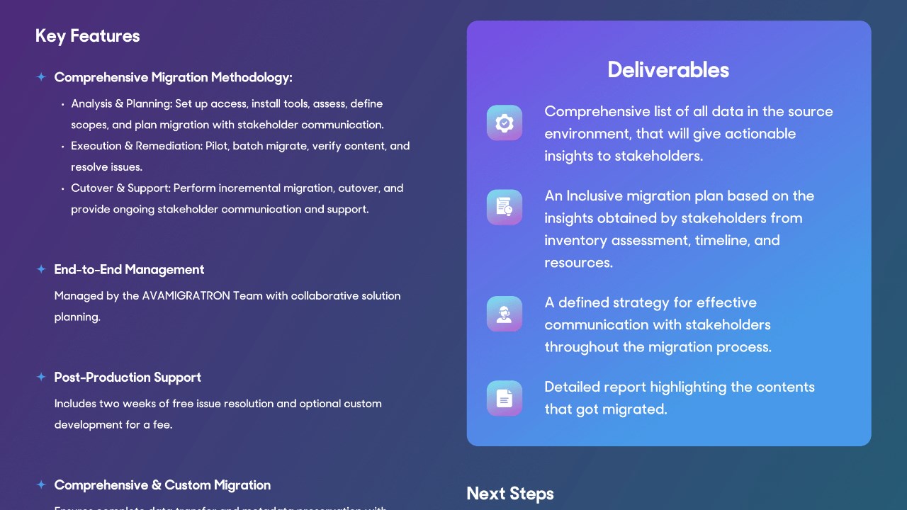 Snapshot 2 of Microsoft 365 Migration Services: Managed Solutions