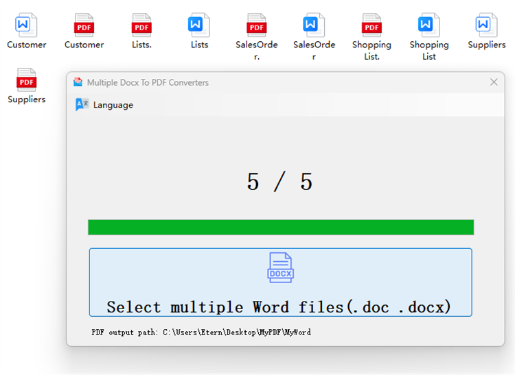 Multiple Docx To PDF Converters - PC - (Windows)
