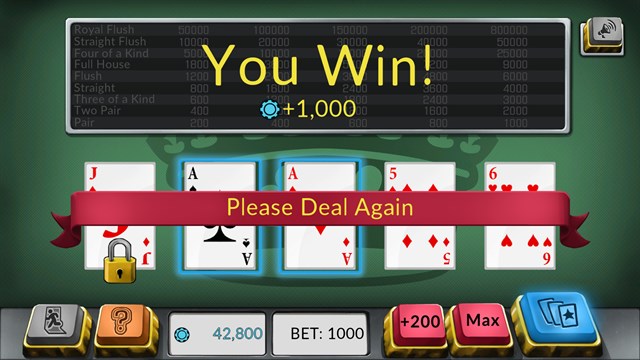 Four Kings: Video Poker screenshot 3