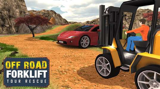 Off Road Forklift Tour Rescue - Hill Top Driving screenshot 1