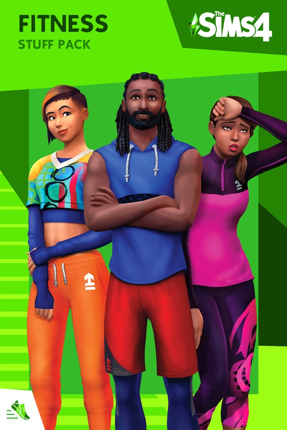 The Sims 4 Fitness Stuff Xbox Series X|S and Xbox One cover art