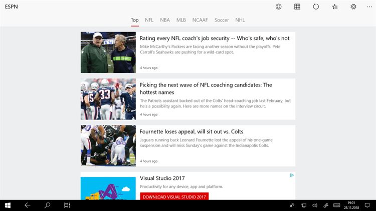 【图】News Reader for ESPN(截图2)