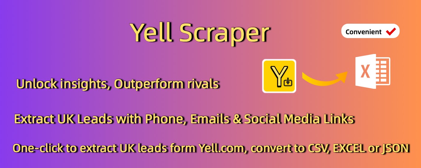Yell Scraper - UK Leads Email & Phone