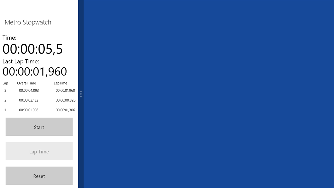 #2. Metro Stopwatch (Windows) بواسطة: T. Graf