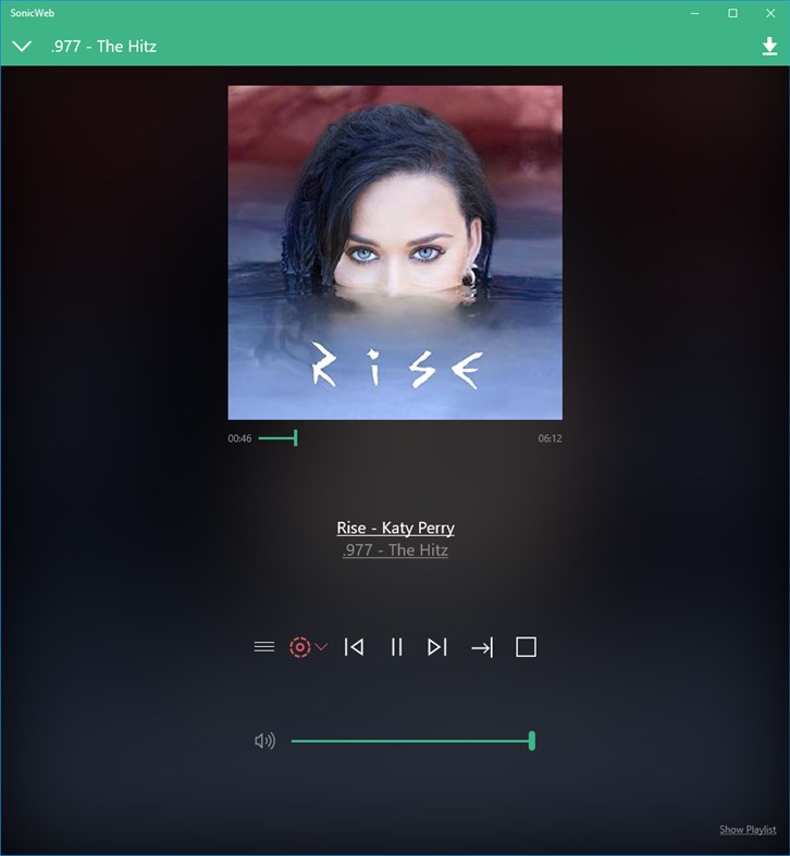 #6. SonicWeb Internet Radio Player (Windows) Podle: Patrick Dehne
