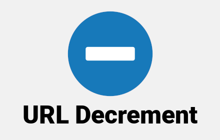 URL Decrement Button small promo image