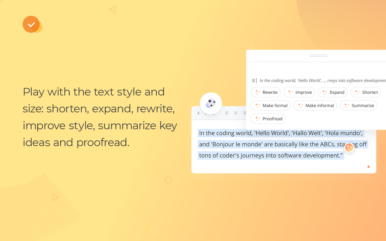 WProofreader: AI grammar check & rewrite tool