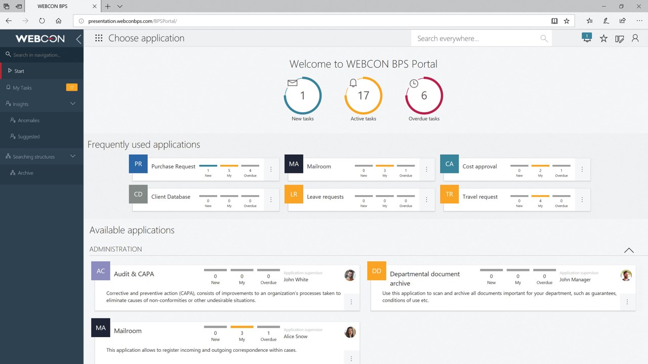 WEBCON BPS Cloud Platform