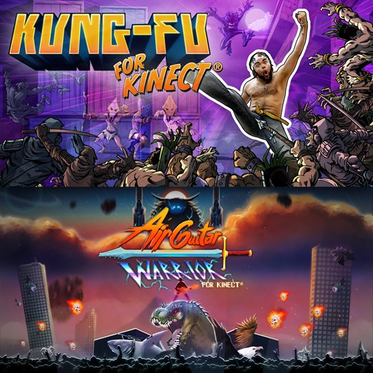 Kinect Bundle: Kung-Fu & Air Guitar Warrior for xbox