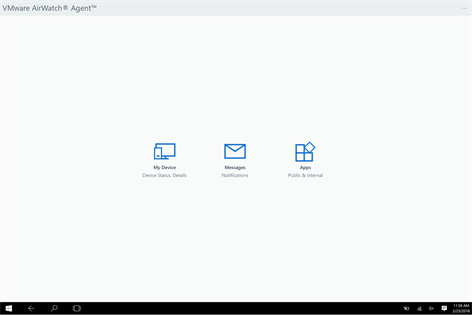 VMware AirWatch® Agent™ Screenshots 1