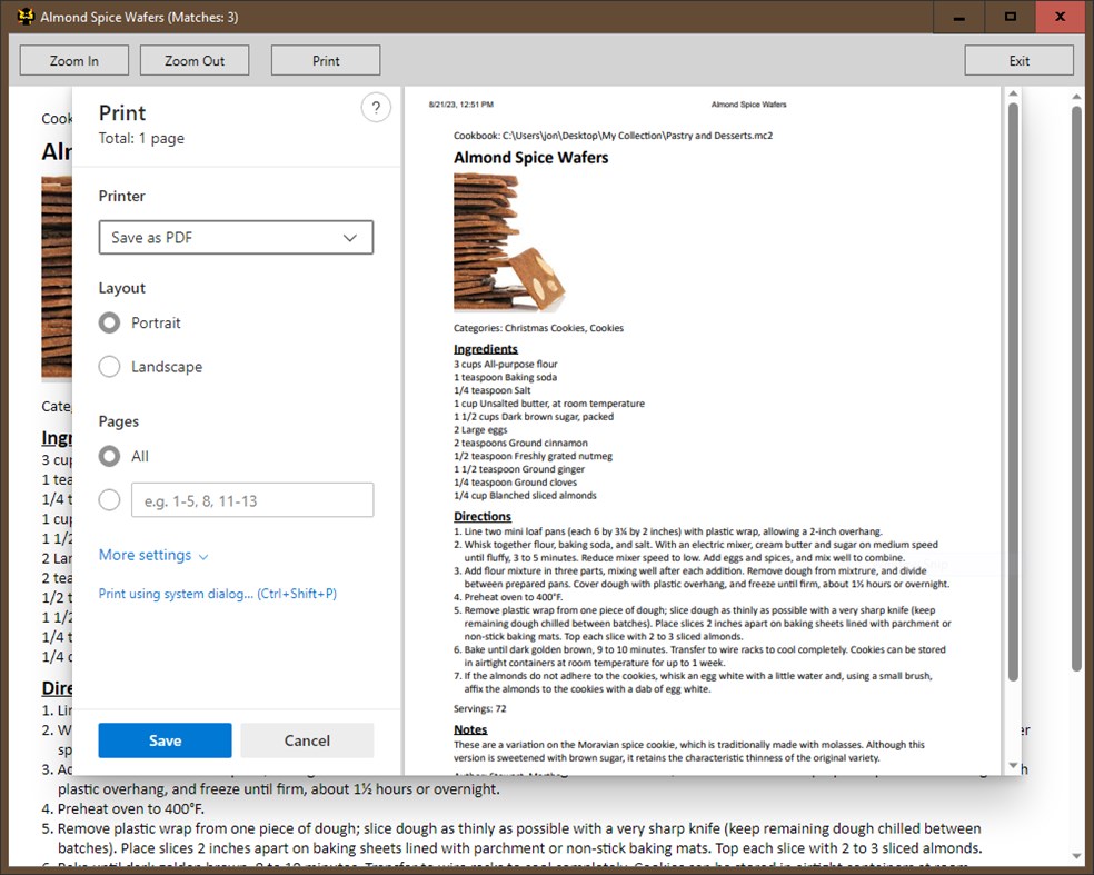 #5. Recipe PowerFinder (Windows) By: Jon's Useful Apps