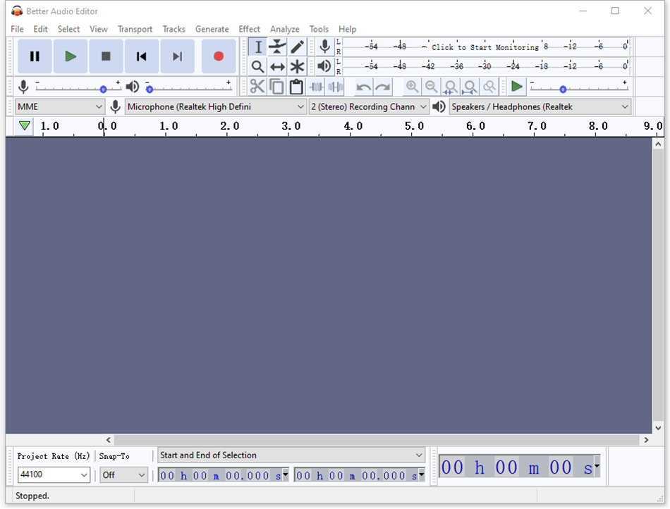 Better Audio Editor (Windows) 由: Xiaoya Lab
