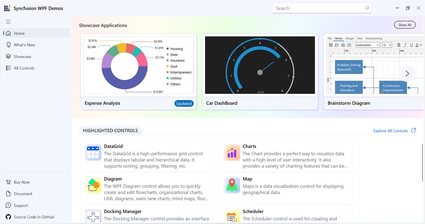 #1. Syncfusion WPF Controls Examples (Windows) Od: Syncfusion Inc