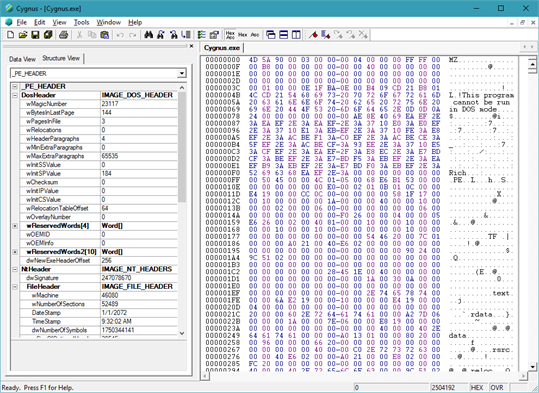 Cygnus Hex Editor screenshot 2