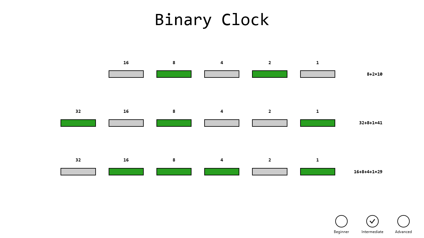 Binary data android. Бинари клок. BCD Clock. Bash binary Clock. Бинарный код часов.