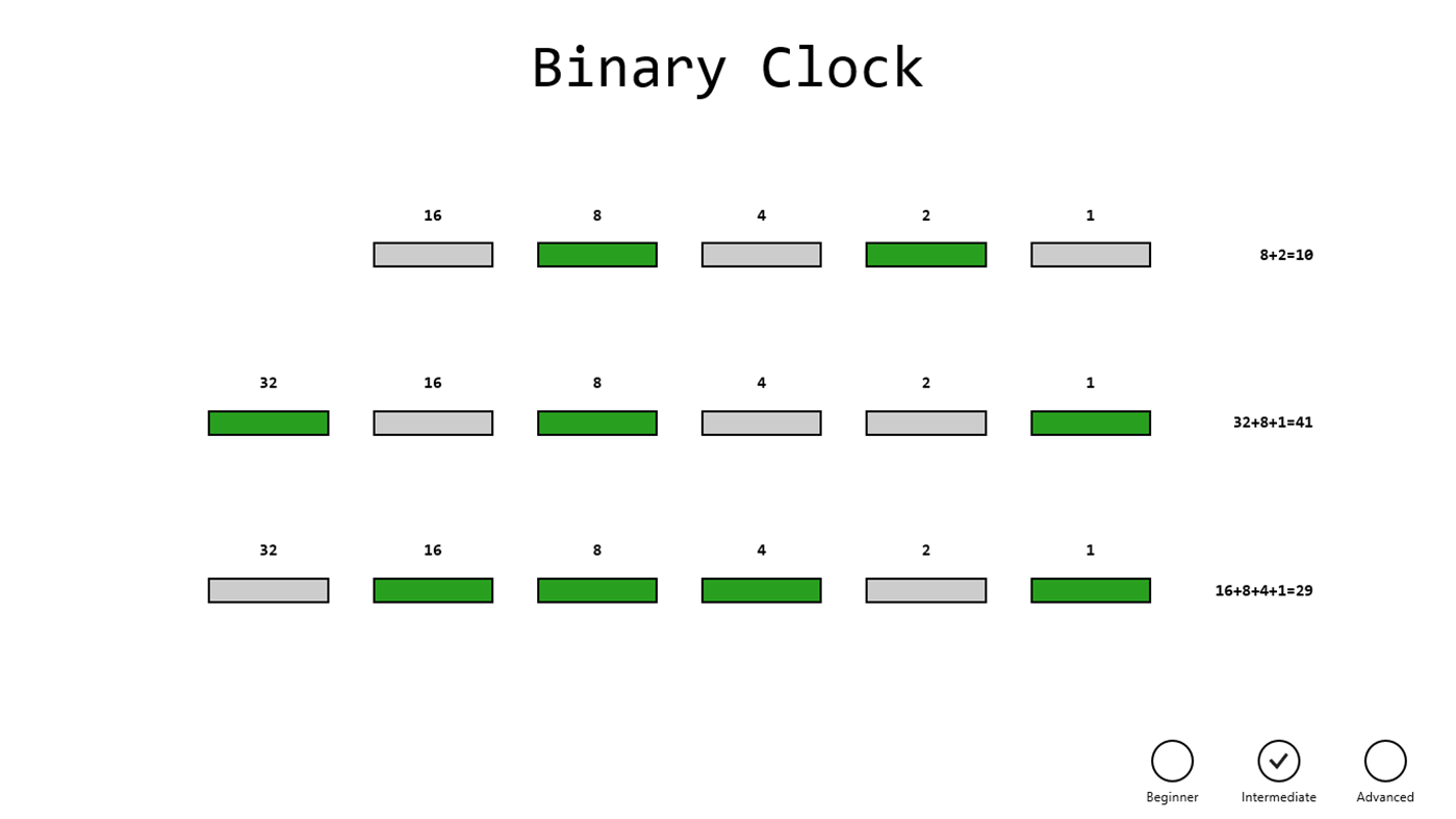#2. Binary Clock - How to read it (Windows) Podle: OZcarZarate