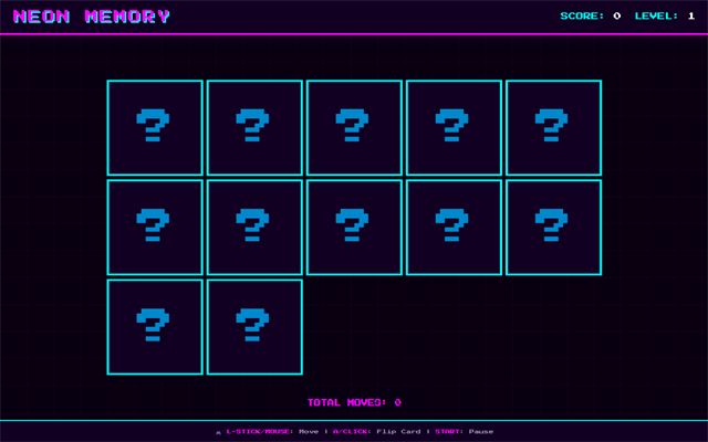 Neon Memory screenshot 1