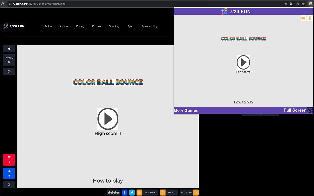 Color Ball Bounce - Arcade Game