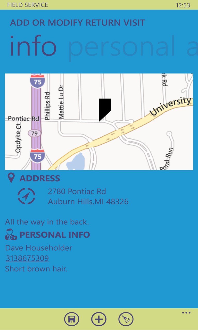 JW Field Service for Windows 10 Mobile