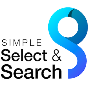 Simple = Select + Search icon
