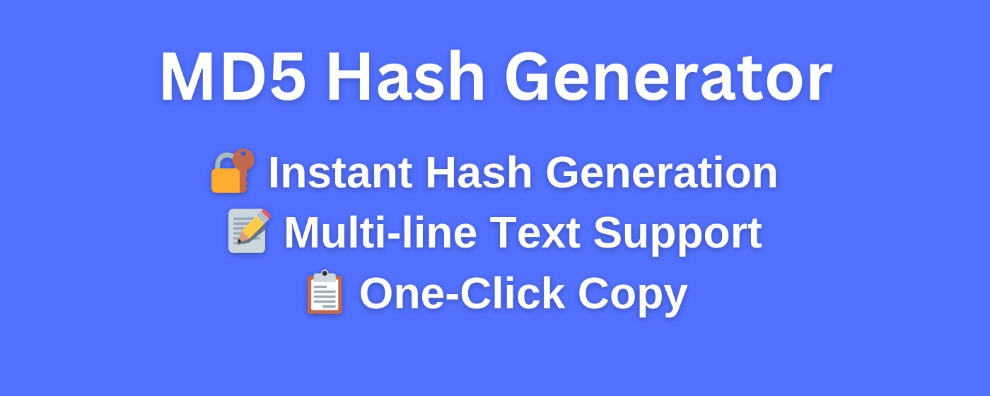 MD5 Hash Generator