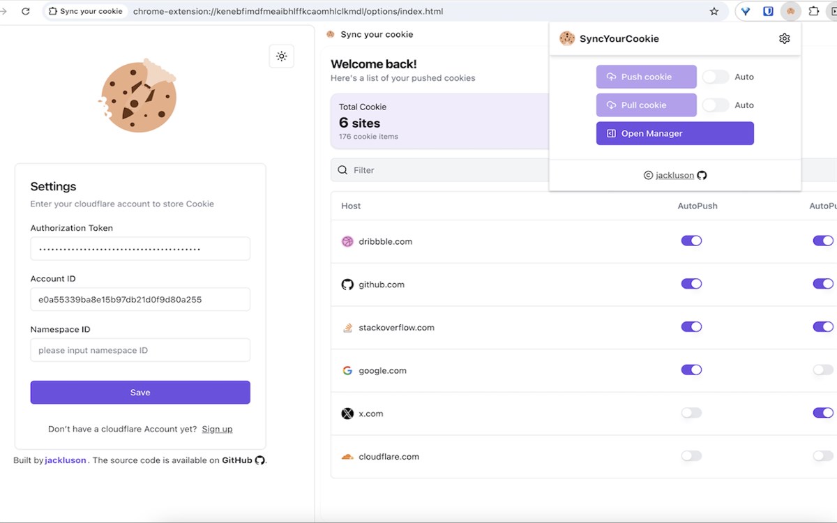 Sync Your Cookie
