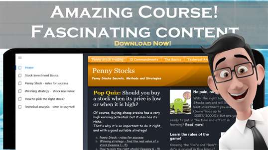 Penny Stocks - Stock Market Full Investing Course screenshot 1