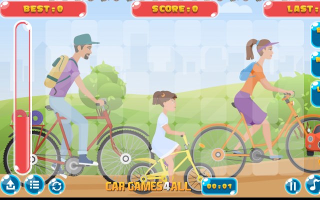 Family Bike Ride In Park Match Game 3
