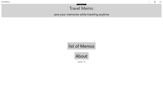 Travel Memo screenshot 1