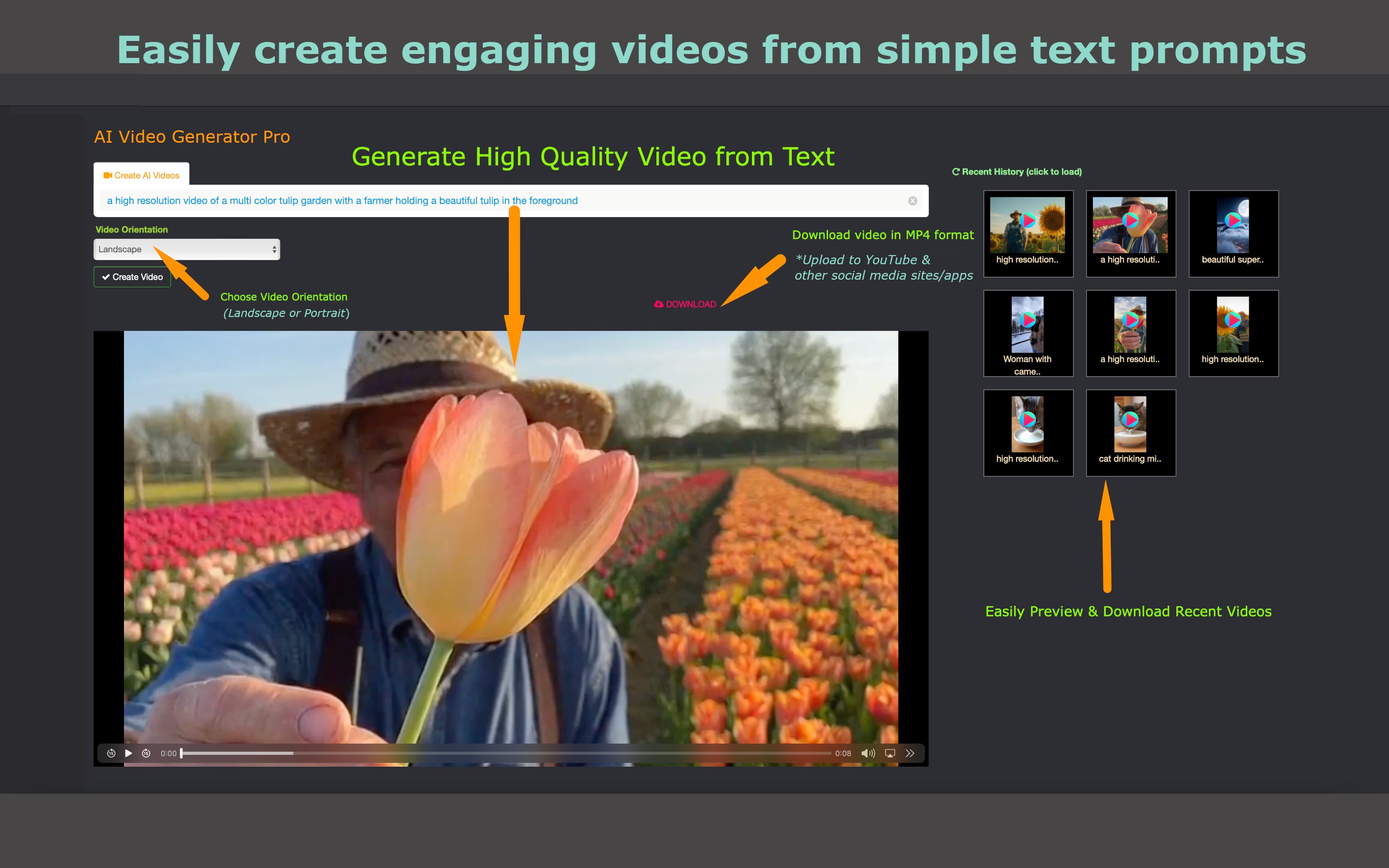 AI Video Generator Pro screenshot