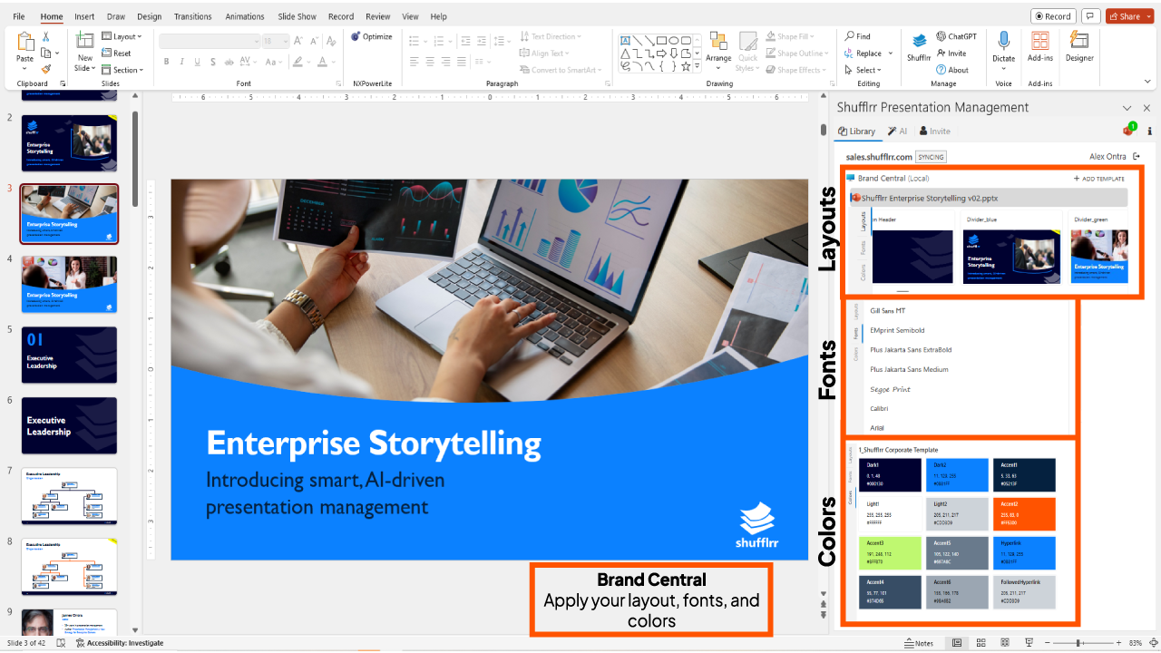Snapshot 4 of Shufflrr Slide Library for PowerPoint