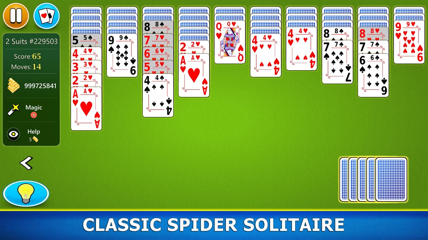 #1. Spider Solitaire Mobile (Windows) 由: G Soft Team