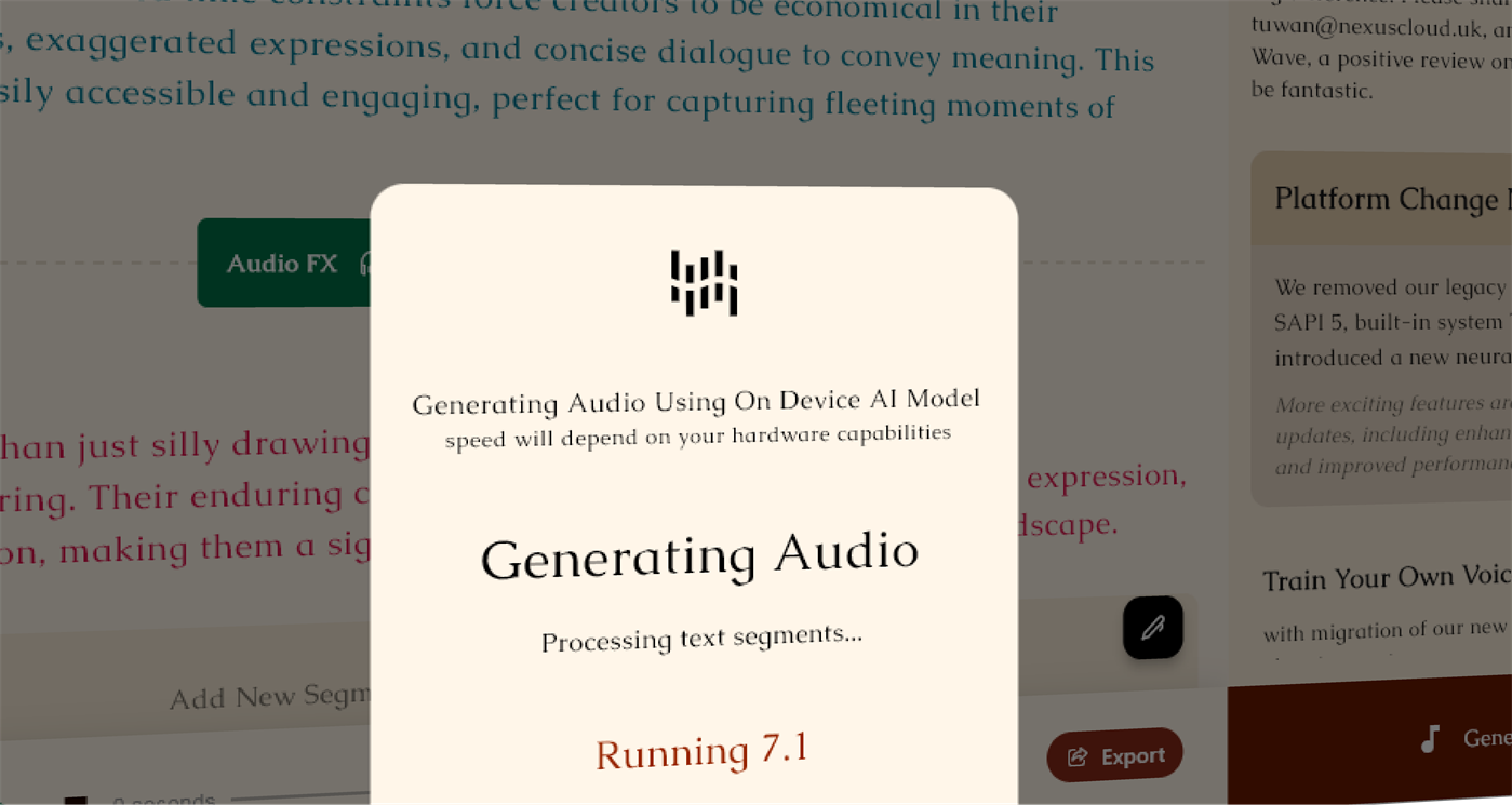 #2. TTs Editor - Text To Speech Studio (Windows) 来自: Nexus Studio