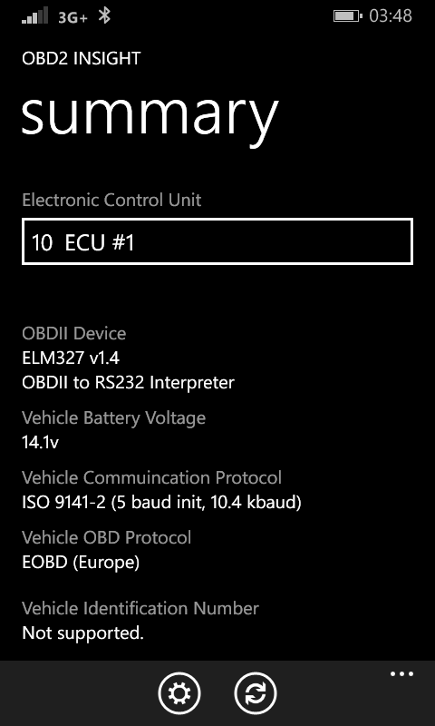 Screenshot 2 OBD2 Insight windows