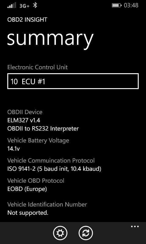 Captura de Pantalla 2 OBD2 Insight windows