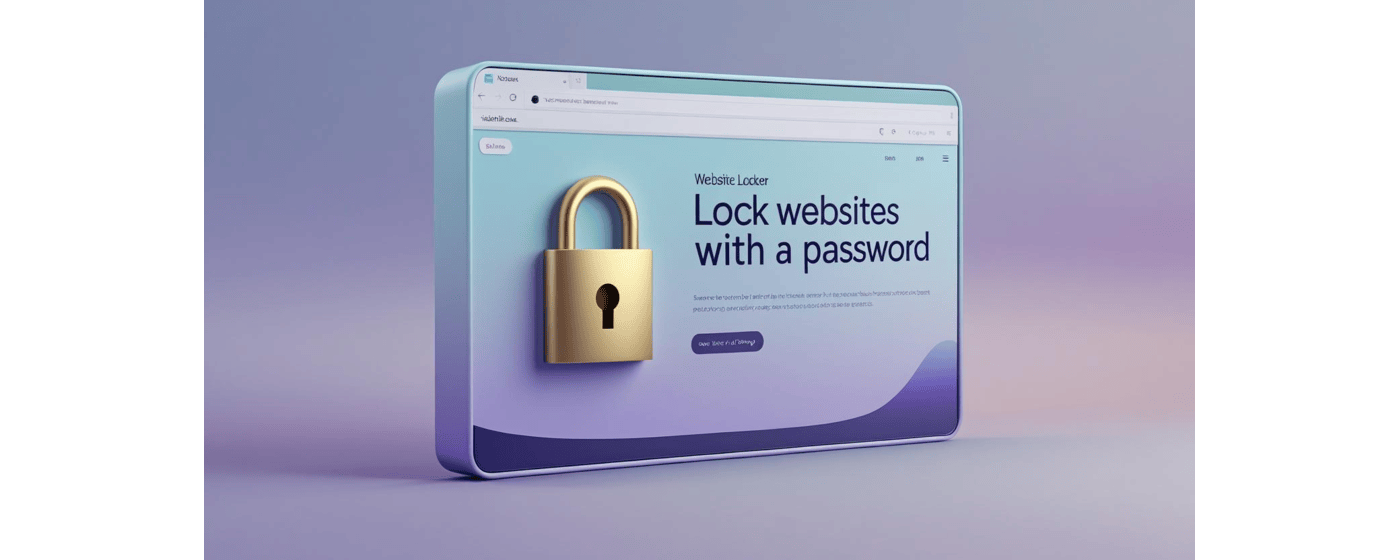 WebLock - Lock Your Websites. Protect Your Privacy.