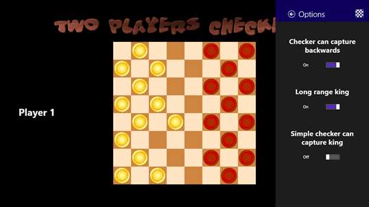 Two players Checkers screenshot 2