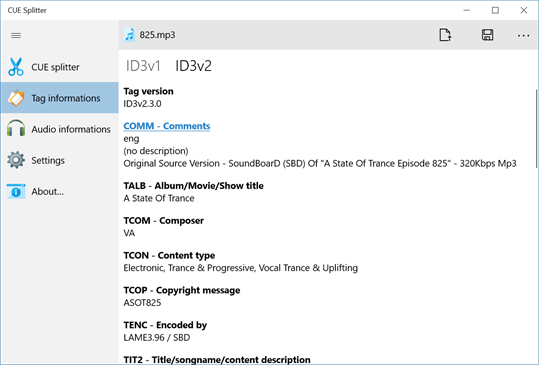 CUE Splitter screenshot 2