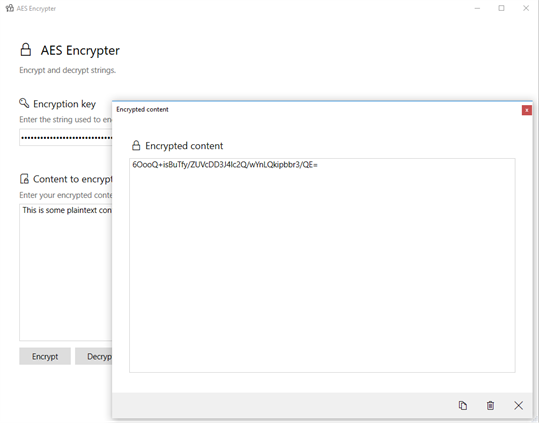 AES Encrypter screenshot 2