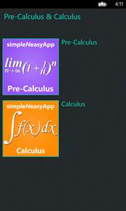 Pre-Calculus & Calculus screenshot 1