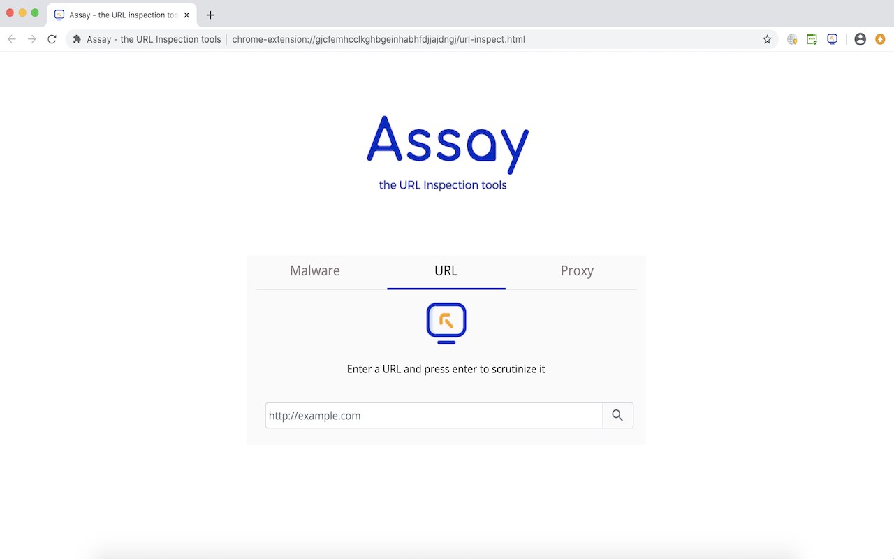 Assay - the URL Inspection tools