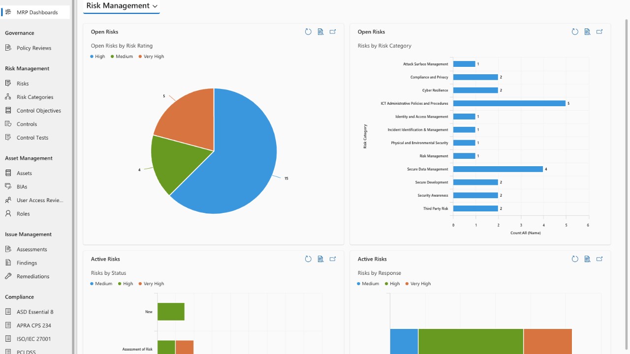 Snapshot 2 of Morrisec Risk Platform