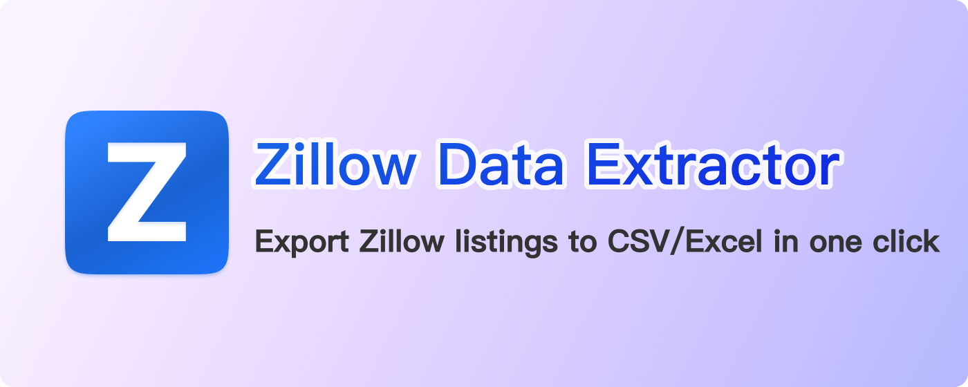 Zillow Data Extractor - Zillow Data Scraper marquee promo image